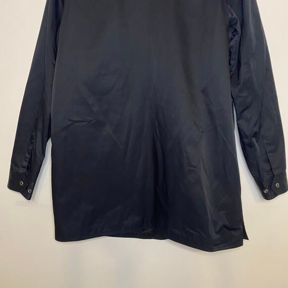 Womens Duluth Trading Co Rain Coat Jacket Long Weatherproof Black Buttons Medium - Picture 10 of 14